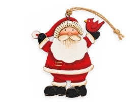 Adorno madera Navidad PAPA NOEL 